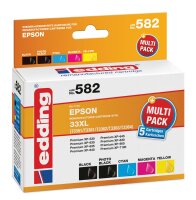 Edding Tintenpatrone EDD-582 ersetzt Epson T33XL Multipack 5