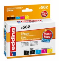 Edding Tintenpatrone EDD-582 ersetzt Epson T33XL Multipack 5