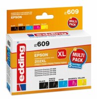 Edding Tintenpatrone EDD-609 ersetzt Epson 202XL Multipack 5