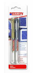 Edding Gelroller 2185 0,7 mm gold+silber 2er-Blister