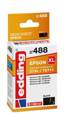 Edding Tintenpatrone EDD-488 ersetzt Epson T27XL (T2711)