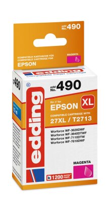 Edding Tintenpatrone EDD-490 ersetzt Epson T27XL (T2713)