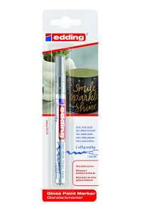 Edding Kalligrafie Glanzlackmarker 753 1-2,5 mm silber Bl.