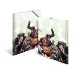 Herma Sammelmappe Eckspanner PP A3 Affenbande