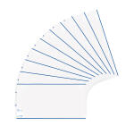 Set 10 HERMÄX Buchschoner 270x540 mm