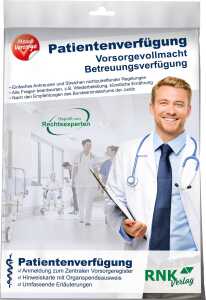 RNK Patientenverfügung A4 Euroloch mit Betreuungsverf./Vorsorgevollm.
