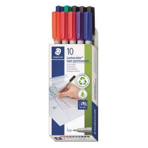 Staedtler Folienstift Lumocolor non-p F sort