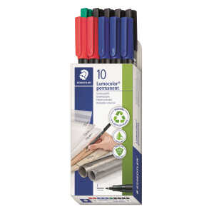 Staedtler Folienstift Lumocolor perm F sort