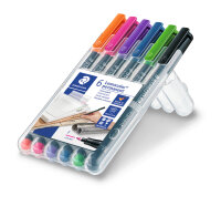 Staedtler Folienstift Lumocolor F per 6St Box