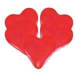 Luftballon Herz 5ST rot AMSCAN INT996562 mittel