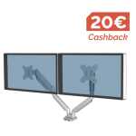 Fellowes Platinum Series Doppelmonitorarm silber
