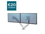 Fellowes Platinum Series Doppelmonitorarm silber