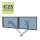 Fellowes Platinum Series Doppelmonitorarm silber