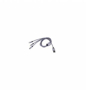 Ladekabel Universal Nylon 3in1 aluminium TK 40 43 00 87