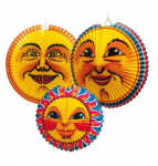 Lampion Mond sortiert 1416 D30 - 42 cm einzeln verpackt