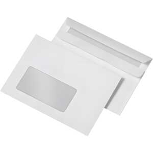 Briefumschläge C6 mit Fenster, selbstklebend, 72 g/qm, 1.000 Stück