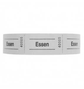 Gutscheinrolle Essen weiß 601101 1000Abrisse