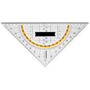 Rumold Geometriedreieck - 250 mm, Schneidekante, Griff
