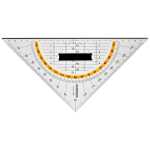 Rumold Geometriedreieck - 250 mm, Schneidekante, Griff