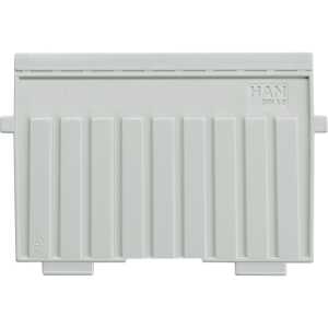 HAN Stützplatte A6 quer, für Karteitröge und -kästen, lichtgrau