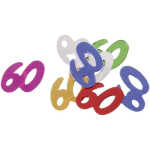 Konfetti Zahl 60 bunt 46099 10gr 60