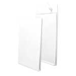 Faltentaschen C4, ohne Fenster, 20 mm-Falte, 120 g/qm, weiß, 100 Stück
