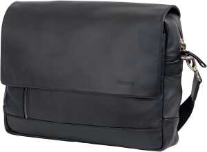 Umhängetasche Leder schwarz ALASSIO 47035 28x38x9,5cm