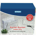 Karteikasten Plastik transp.A6 49972 Reg+100Kar...