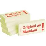 BIZSTIX Haftnotizen "Original an Mandant" - 75 x 35 mm, 5x 100 Blatt