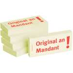 BIZSTIX Haftnotizen "Original an Mandant" - 75 x 35 mm, 5x 100 Blatt