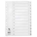 Q-Connect Zahlenregister - 1 - 12, PP, A4, 12 Blatt,...