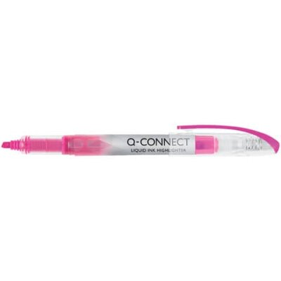 Q-Connect Textmarker Liquid Ink - ca. 1 - 4 mm - pink