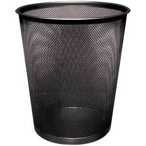 Q-Connect Papierkorb Metalldraht 19 Liter - schwarz
