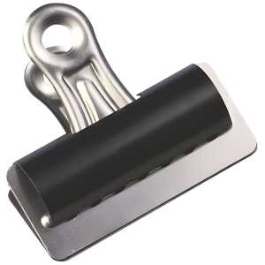 Q-Connect Briefklemmer - 51 mm, Klemmvolumen 10 mm, schwarz, 10 Stück