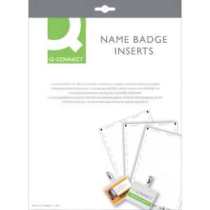 Q-Connect Etiketten für Namensschilder - 75 x 40 mm