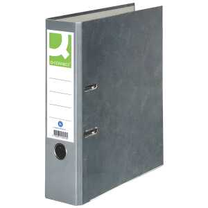 Q-Connect Wolkenmarmor-Ordner - A4, 80 mm, grau
