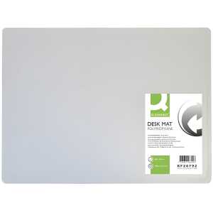 Q-Connect Schreibunterlage - 53 x 40 cm, transparent, blendfrei