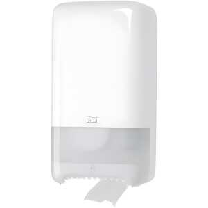 Tork Toilettenpapier-Doppelrollenspender Midi T6 System - weiß