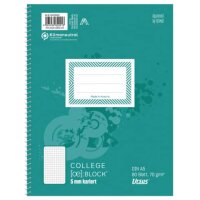 Staufen Collegeblock A5 80 kar. URSUS 80 Blatt 70g/qm 5mm...