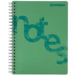 DONAU Collegeblock PP Cover - A4, kariert, grün