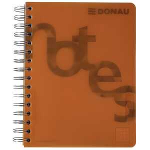 DONAU Collegeblock PP Cover - A5, kariert, orange