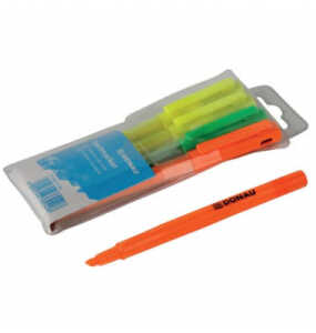 Textmarker 4ST sortiert DONAU 5140010-99 Stiftform