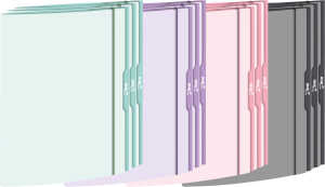 RNK Sammelmappe Sortierung pastell 12St bis DIN A4 farbig sortiert