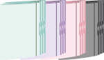 RNK Sammelmappe Sortierung pastell 12St bis DIN A4 farbig...