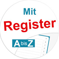 RNK Registerbücher, A5, Ringbuch Blumen mit Register A-Z