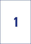 Antimikrobielle-Etiketten, 210 x 297 mm, weiß