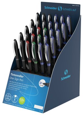 Schneider Tintenroller One Sign Pen sort. Display 30 Stück D