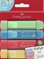 Faber Castell Textmarker TL 46 Pastell Promo 4er Kar