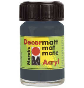 Decormatt Acryl dunkelgrau MARABU 1401 39 079 15ml Glas
