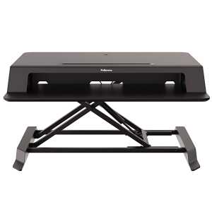 Sitz-Steh Workstation Lotus™ LT - für 2 Monitore, schwarz